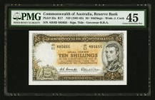 Australia Reserve Bank of Australia 10 Shillings ND (1961-65) Pick 33a R17 PMG Choice Extremely Fine 45. 

HID09801242017
