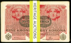 Austria Osterreichisch-Ungarischen Kassenschein 1 Krone 1.12.1916 Pick 49 165 Examples Very Fine-Uncirculated. 

HID09801242017
