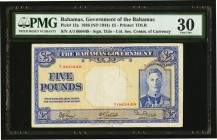 Bahamas Bahamas Government 5 Pounds 1936 (ND 1944) Pick 12a PMG Very Fine 30. 

HID09801242017