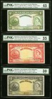 Bahamas Bahamas Government 4; 10 Shillings 1 Pound 1936 (ND 1961) Pick 13c; 14b; 15a Three Examples PMG Choice Extremely Fine 45; Choice Very Fine 35;...