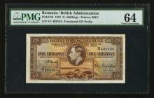 Bermuda Bermuda Government 5 Shillings 12.5.1937 Pick 8b PMG Choice Uncirculated 64. 

HID09801242017