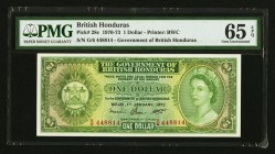 British Honduras Government of the British Honduras 1 Dollar 1.1.1972 Pick 28c PMG Gem Uncirculated 65 EPQ. 

HID09801242017