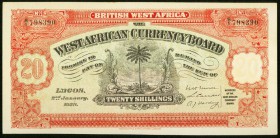 British West Africa West African Currency Board 20 Shillings 2.1.1928 Pick 7ax Counterfeit Choice About Uncirculated. 

HID09801242017