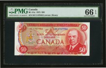Canada Bank of Canada $50 1975 BC-51a PMG Gem Uncirculated 66 EPQ. 

HID09801242017
