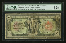 Canada Toronto, On- Canadian Bank of Commerce $5 2.1.1917 Ch.# 75-16-04-06b PMG Choice Fine 15. 

HID09801242017