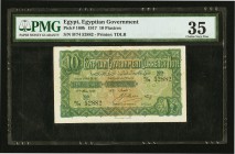 Egypt Egyptian Government 10 Piastres 27.5.1917 Pick 160b PMG Choice Very Fine 35. Minor rust.

HID09801242017