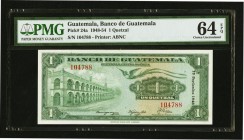 Guatemala Banco de Guatemala 1 Quetzal 15.9.1948 Pick 24a PMG Choice Uncirculated 64 EPQ. 

HID09801242017