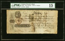 Ireland Bank of Ireland 1 Guinea 22.5.181x Pick UNL PMG Choice Fine 15. Pen cancelled; ink.

HID09801242017