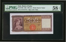 Italy Banca d'Italia 500 Lire 1961 Pick 80b PMG Choice About Unc 58 EPQ. 

HID09801242017