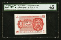Libya British Military Authority 100 Lire ND (1943) Pick M6a PMG Choice Extremely Fine 45. 

HID09801242017