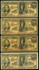 Mexico Banco de Londres y Mexico 20 Pesos 1889-1913 M273a; M273b; M273c; M273d Four Examples Fine-Very Fine. 

HID09801242017