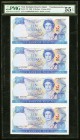 New Zealand Reserve Bank of New Zealand 10 Dollars 1990 Pick 176 Uncut Sheet of Four PMG About Uncirculated 55 EPQ. 

HID09801242017