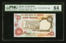 Nigeria Central Bank of Nigeria 1 Naira ND (1973-78) Pick 15a PMG Choice Uncirculated 64. 

HID09801242017