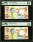 Nigeria Central Bank of Nigeria 20 Naira ND (1977-84) Pick 18e Two Examples PMG Choice Uncirculated 64; Choice About Unc 58. 

HID09801242017