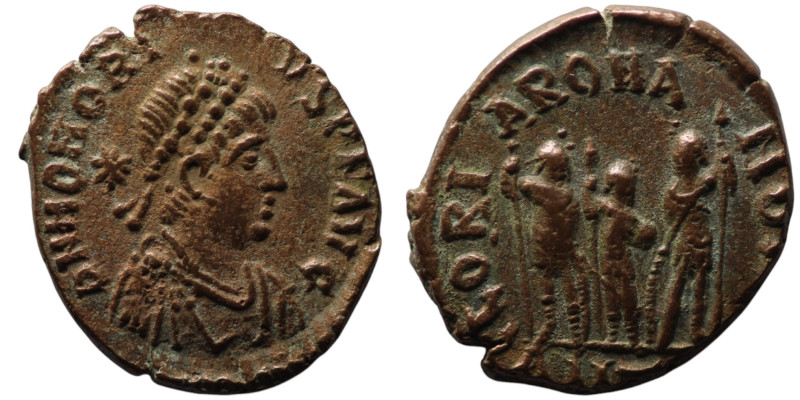 Honorius (AD 393-423). Antioch
AE Follis (17mm, 3,15g)