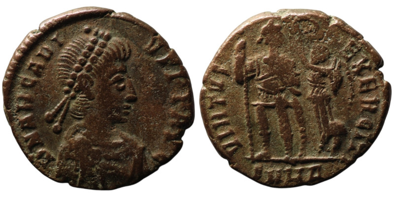 Arcadius (AD 383-388). Heraclea
AE Follis (17mm, 3,65g)