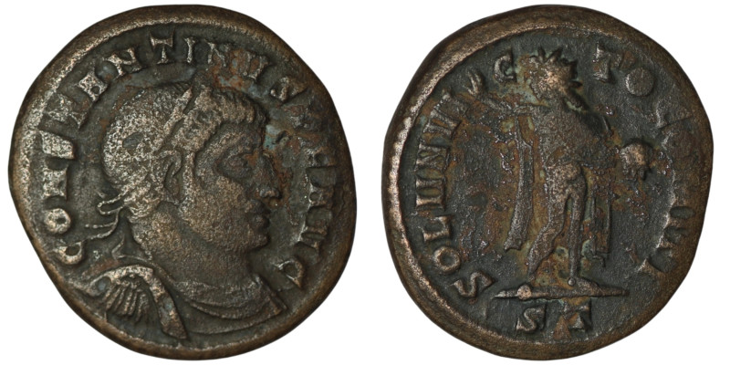 Constantine I 'the Great' (AD 307/10-337). Ticinum
AE Follis (22mm, 4,67g)

Resl...