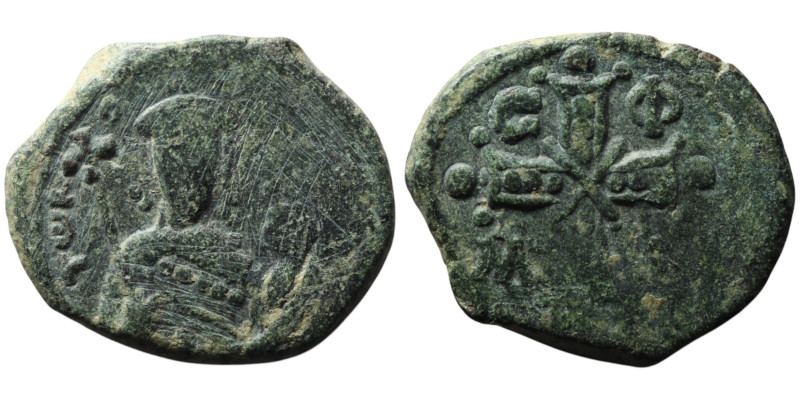 Alexius I Comnenus (AD 1081-1118). Thessalonica
AE Tetarteron (21mm, 4,85g)

Res...