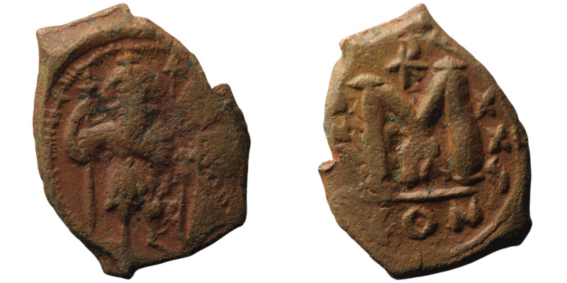 Constans II, with Constantine IV (AD 641-668). Constantinople
AE Follis (25mm, 5...