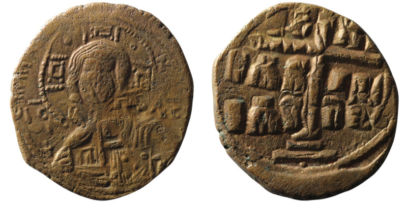 Anonymous attributed to Romanus III (AD 1028-1034). Constantinople.
AE Follis (3...