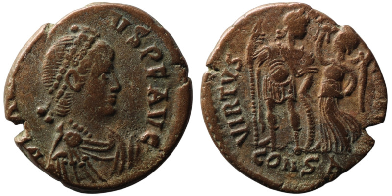 Arcadius (AD 383-388). Constantinople
AE Follis (18mm, 2,46g)