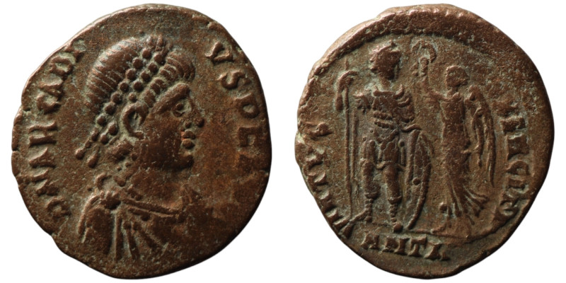 Arcadius (AD 383-388). Antioch
AE Follis (17mm, 1,63g)