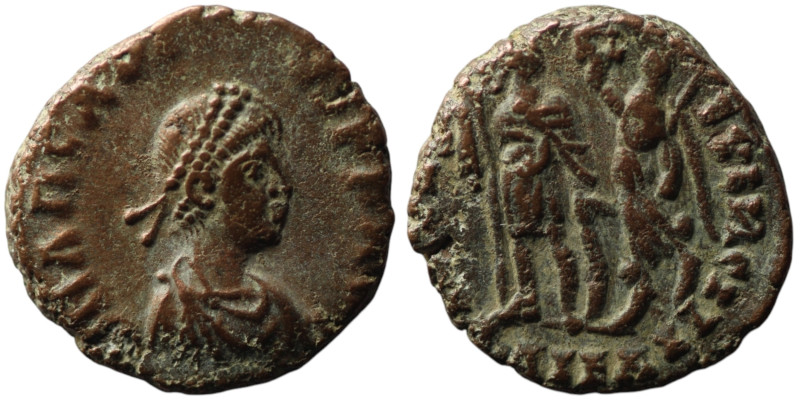 Arcadius (AD 383-388). Alexandria
AE Follis (16mm, 2,48g)