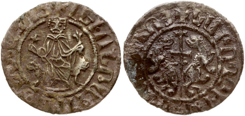 Cilician Armenia. Levon I (1198-1219). Tram ND. Silver 2.68 g.