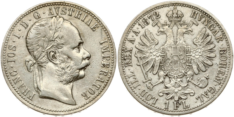 Austria. Franz Joseph I (1848-1916). 1 Florin 1872. Silver 12.16 g. KM-2222.