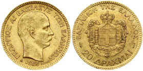 Greece 20 Drachmai 1884A