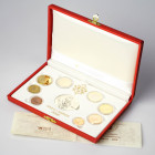 Italy Vatican City 1 Euro Cent - 1 Euro 2008 R Set Lot of 8 Coins & Medal