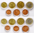 Italy Vatican City 1 Euro Cent - 1 Euro 2009 R Lot of 7 coins