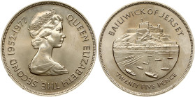 Jersey 25 Pence 1977 Silver Jubilee