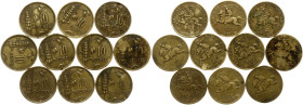Lithuania 10 Centų 1925 Lot of 10 Coins