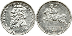 Lithuania 5 Litai 1936 Basanavicius