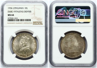 Lithuania 10 Litų 1936 Vytautas NGC MS 64