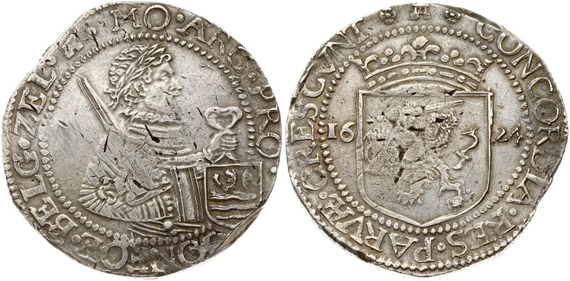 Netherlands Zeeland Rijksdaalder 1624 Silver 28.48 g KM 17