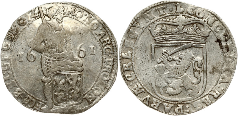 Netherlands, Gelderland. Silver Ducat 1661. Silver 27.97 g. KM-42.