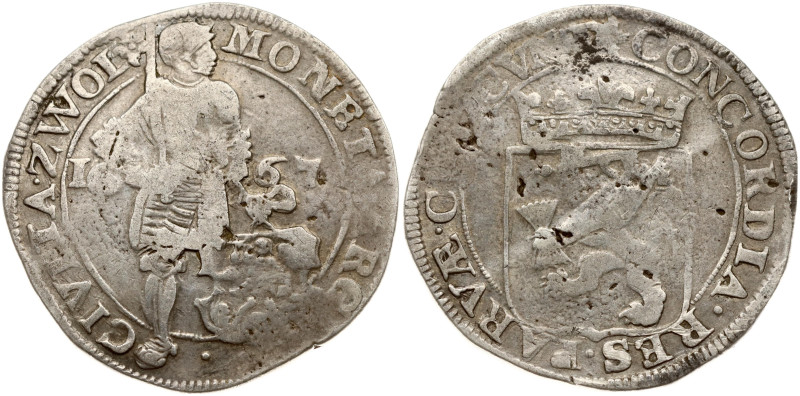 Netherlands, Zwolle. Silver Ducat 1667. Silver 27.36 g. KM 60, Dav 4921.