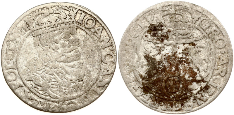 Poland. Jan II Kazimierz Waza (1649–1668). Szostak 1661 GBA, Lwow. Silver 3.37 g...