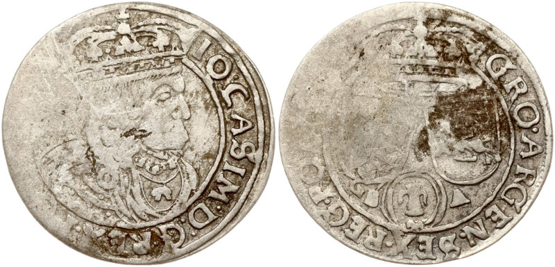 Poland. Jan II Kazimierz Waza (1649–1668). Szostak 1662? GBA, Lwow. (variety wit...