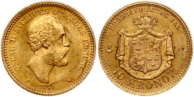 Sweden 10 Kronor 1874 ST