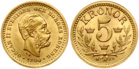 Sweden 5 Kronor 1899 EB
