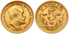 Sweden 5 Kronor 1901 EB
