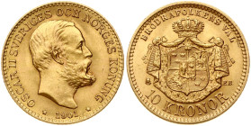 Sweden 10 Kronor 1901 EB
