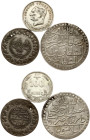 Turkey 100 Kurus 1934 with Coins of Different nominals Lot of 3 coins
