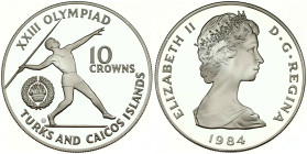 Turks and Caicos Islands 10 Crowns 1984 CHI Javelin