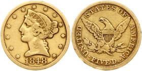 USA 5 Dollars 1848