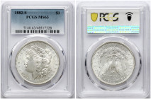 USA Morgan Dollar 1882 S PCGS MS 63