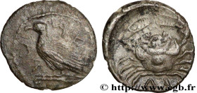 SICILY - AKRAGAS
Type : Litra 
Date : c. 450 AC. 
Mint name / Town : Agrigente 
Metal : silver 
Diameter : 10  mm
Orientation dies : 9  h.
Weight : 0,...